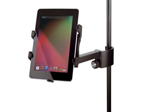 K&M 19740, Tablet PC Halter, schwarz verstellbare Höhe 120 bis 220 mm