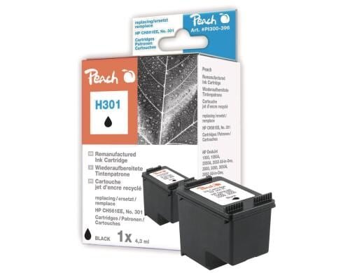 Peach Tinte HP CH561EE Nr. 301 black 4.3ml 145 Seiten