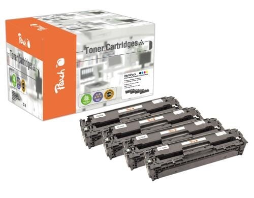 Peach Toner CC53A-Serie Nr. 304A je 1x bk, c, m, y