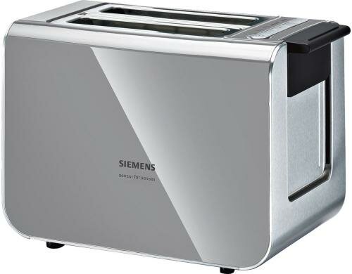 Siemens Toaster, Edelstahl, urban grey 2-Scheiben, Quarzglas-Heizung