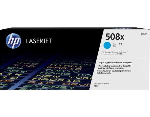 HP Toner 508X - Cyan (CF361X) Seitenkapazität ~ 9500 Seiten