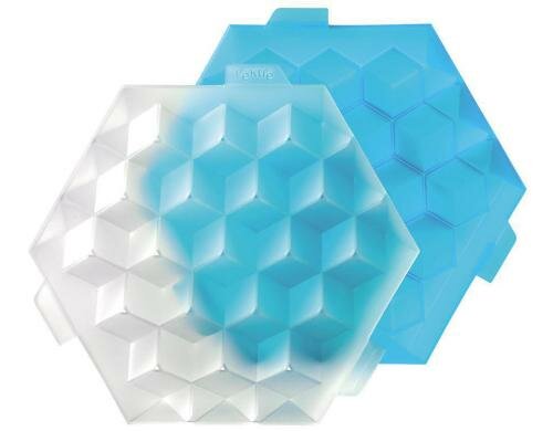 Lékué Eiswürfelbehälter hellblau Volumen 40cl pro Würfel