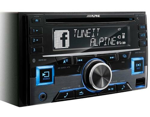 Alpine CDE-W296BT , Autoradio, CD Receiver Radio CD, MP3, 24-Bit DAC, front USB, BT,