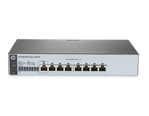 HP 1820-8G: 8 Port Smart Switch 1Gbps, QoS, SSL, 19
