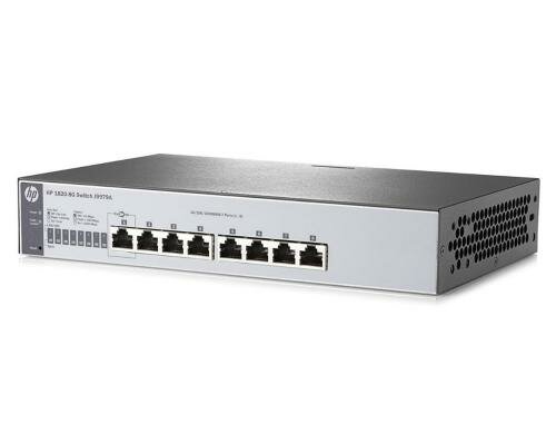 HP 1820-8G-PoE+: 8 Port Smart Switch 1Gbps, QoS, SSL, 19, 65W Budget