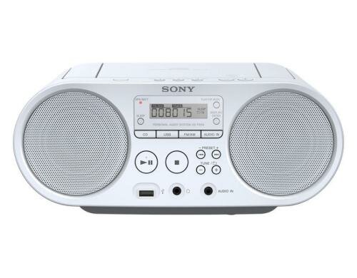 Sony ZSPS50W, CD-Radiorecorder, weiss 2x 1W RMS, CD-R, CD-RW, MP3, Audio In, USB