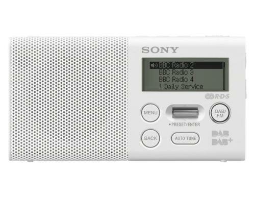 Sony XDRP1DBPW, weiss, DAB+ Radio Handliches Digitalradio