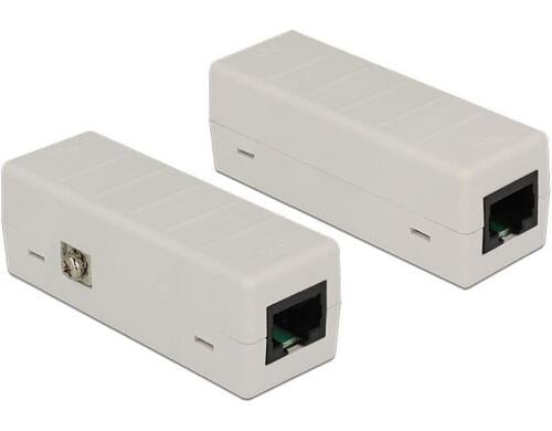 Delock Netzwerk Isolator, 6kV, mit PoE Überspannungsschutz, 10/100/1000MBps