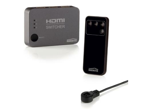 Marmitek Connect 310 UHD 4K HDMI Umschalter 3 Inputs, 1 Output, inkl. Fernbedienung