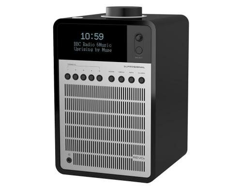 Revo SuperSignal, DAB+ Radio FM, Bluetooth, Piano Schwarz / Silber