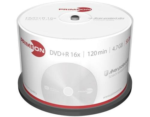 Primeon DVD+R 4.7GB 50er Spindel bis 16-fach, nicht bedruckbar