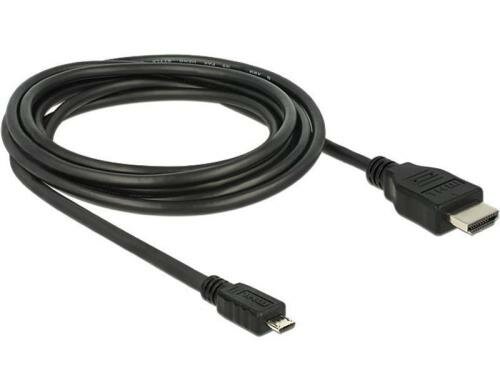 Delock MHL 3.0 zu HDMI Kabel 3m, 4K Support für Smartphone/Tablet an TV/Monitor