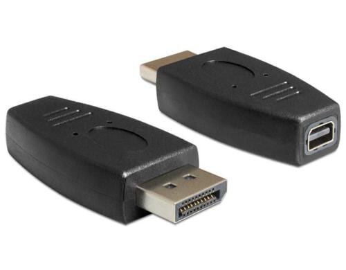 Displayport zu Mini-Displayport Adapter DP Stecker auf Mini-DP Buchse, schwarz