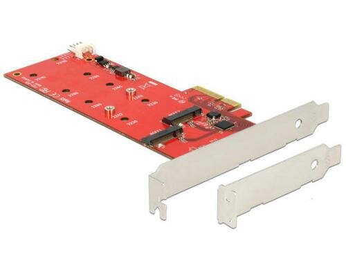DeLock PCI-Express-x4 Kontroller 2x M2, SATA basierend