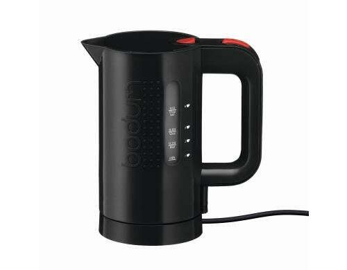 Bodum Bistro Elektrischer Wasserkocher schwarz, Fassungsvermögen 0.5 Liter