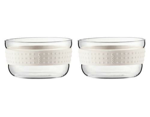 Bodum Pavina Salatschüssel klein 2 Stück creme, Durchmesser 12.5cm