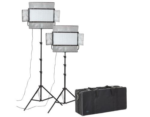 Dörr LED Video Light DLP-2000 KIT 2x DLP-200, 2x LS-250, 1x Tasche