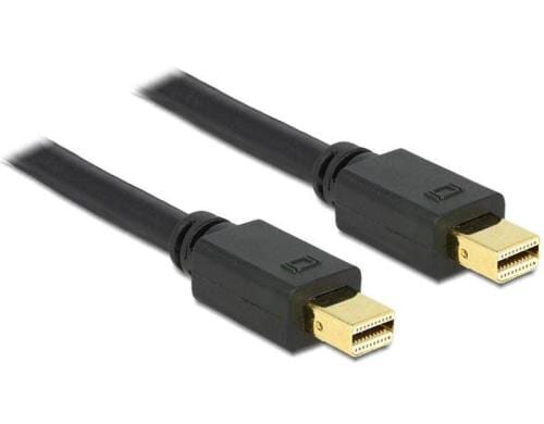 Mini-Displayportkabel 1m, schwarz, DP1.2 Mini-Displayport zu Mini-Displayport