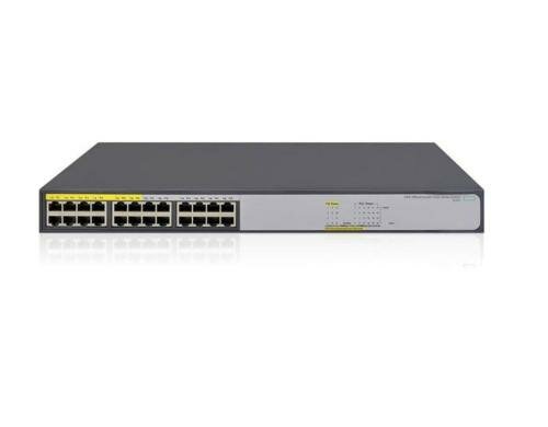 HP 1420-24G-PoE+: 24 Port Switch, 1Gbps 12x PoE+, 124W PoE+ Budget, lüfterlos