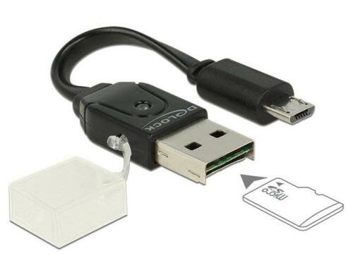 USB OTG (On the Go), Lade/Sync/Cardreader 2 in 1 Funktion, 10cm