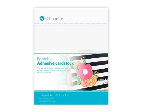 Silhouette Bedruckbarer Karton 8 Stück, 21.5 x 28 cm, selbstklebend