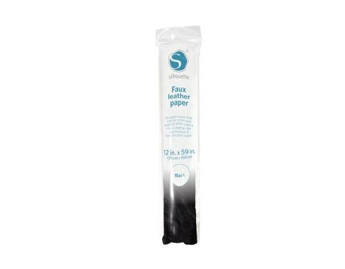 Silhouette Kunstleder Papier schwarz 1 Rolle, 30 x 152 cm