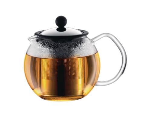 Bodum Assam Teebereiter mit Edelstahlfilter glänzend, Fassungsvermögen 0.5 Liter