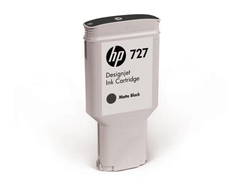 HP Tinte Nr. 727 - Matte Black (C1Q12A) Tintenvolumen 300 ml