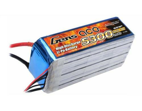 Gens LiPo-Akku 22.2V 5300mAh 30C 6S1P 138,59x41,41x61,5mm 800g