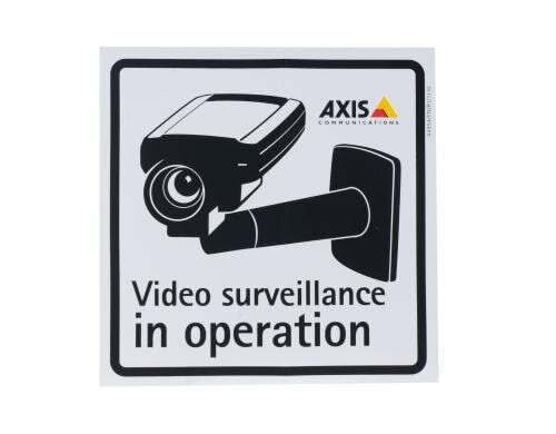 AXIS Aufkleber Überwachung 10 Stück