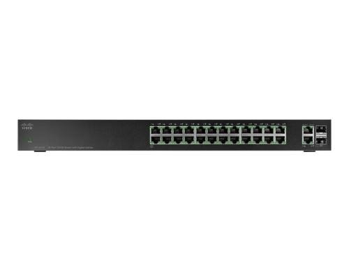 Cisco SF112-24: 24 Port Switch 24xFE, 2xSFP/RJ45 1G, Montage: Rack