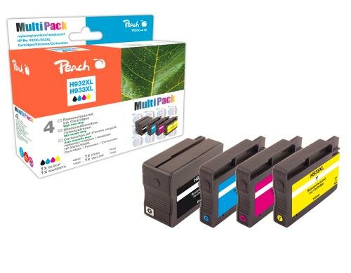 Peach Tinte HP  932XL/933XL Multipack 1xbk 42ml je 1x c/m/y 14ml