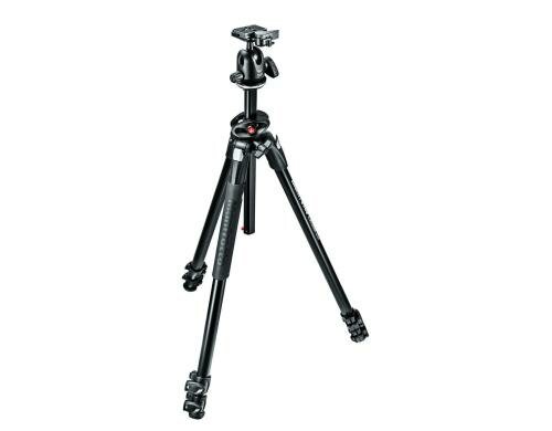 Manfrotto MK290DUA3-BH Stativ inkl. Kopf 3 Sektionen, 90° Mittelsäule, Kugelkopf