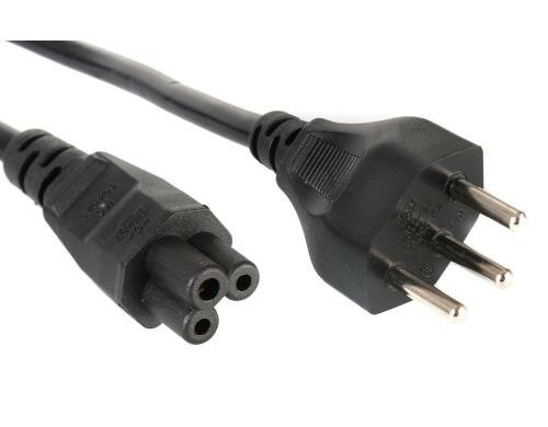 Netzkabel 250V / 2.5A, 10m, 3 polig Stecker Typ12, C5, schwarz