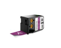 DYMO XTL Schriftband, Vinyl weiss auf lila, 41mm x 7m