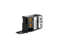 DYMO XTL Schriftband, Vinyl weiss auf schwarz, 24mm x 7m