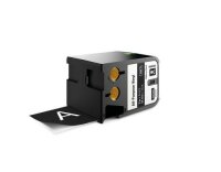 DYMO XTL Schriftband, Vinyl weiss auf schwarz, 54mm x 7m