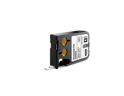 DYMO XTL Schriftband, Polyester schwarz auf weiss , 9mm x 9,1m