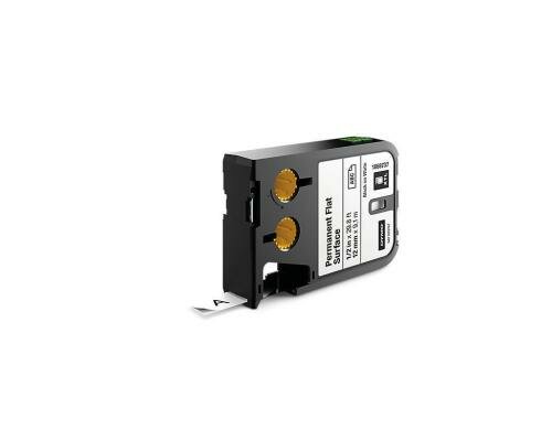 DYMO XTL Schriftband, Polyester schwarz auf weiss ,12mm x 9,1m