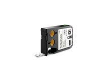 DYMO XTL Etikett, Polyester, schwarz auf weiss ,12mm x 25mm