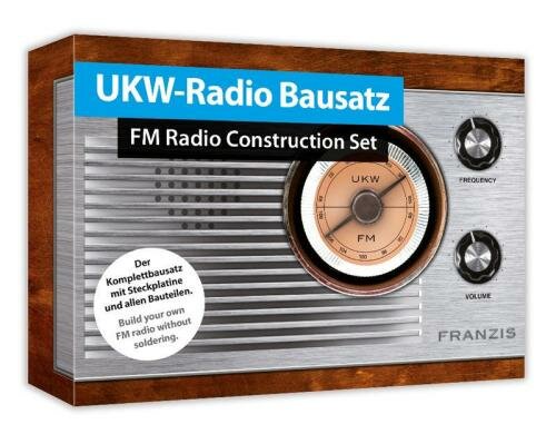Franzis UKW-Radio Bausatz Komplettpaket mit Steckplatine + Bauteilen