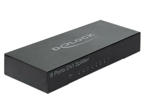 Monitorsplitter DVI-I zu 8x DVI(24+5pin) Duallink, aktiv verstärkt, kaskadierbar