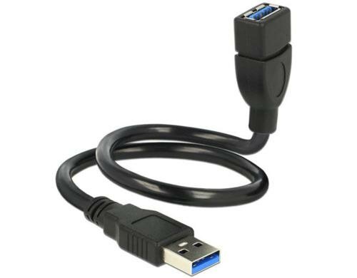 USB3.0-Kabel Shapecable A-A: 0.35m Starres Verlängerungskabel,beliebig formbar