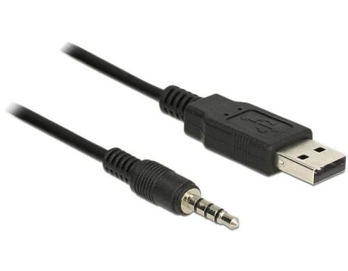 Delock 1.8m USB-TTL Kabel, 3.5mm Klinke 4P Chipsatz: FTDI 232RL, 5Volt