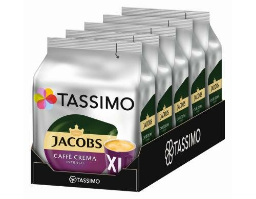Tassimo T DISC Jacobs Caffé Crema Intenso X Karton à 5 Packungen (mit je 16 T DISCS)