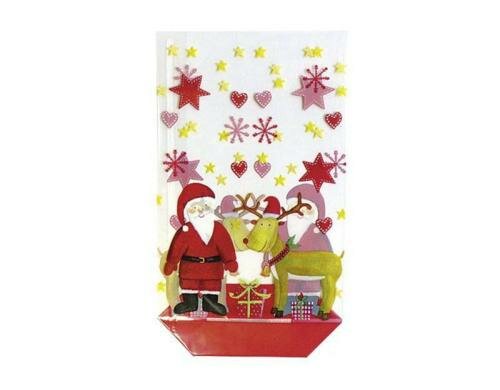Weihnachtsgebäck Geschenkbeutel Santa 10 Stück