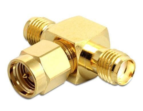 SMA-Stecker zu 2xSMA-Buchse T-Stück