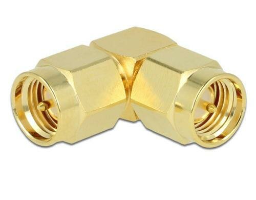 SMA-Stecker zu SMA-Stecker Gender Changer, 90° gewinkelt