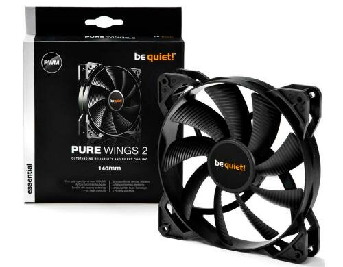 Gehäuselüfter BQ! Pure Wings 2 14cm PWM 140x140x25mm, 12V, 19.8dBA