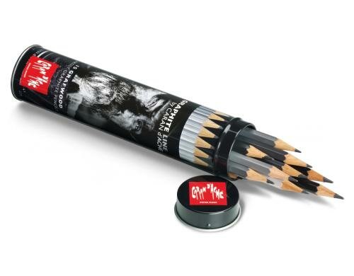 Caran dAche Graphite Line Metallschachtel mit 15 Graphitstiften